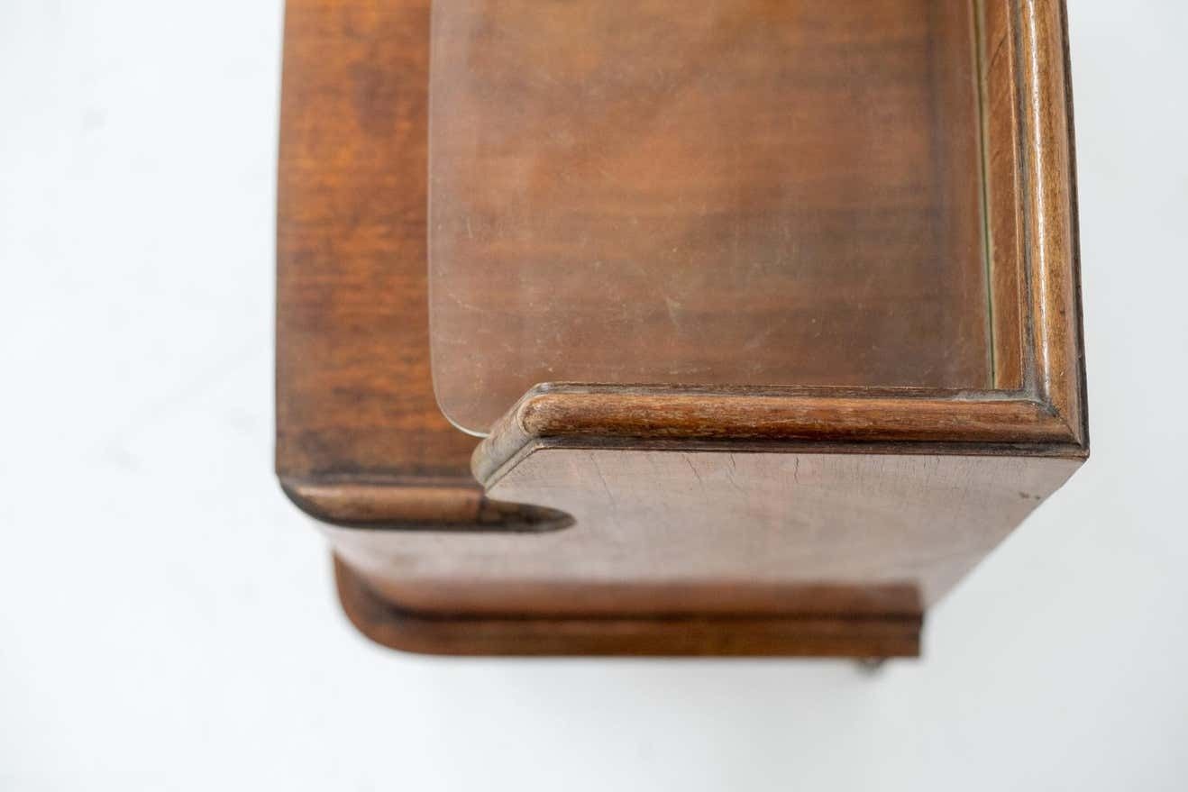 Italian Mid Century Nightstands In Wood And Glass photo furniture