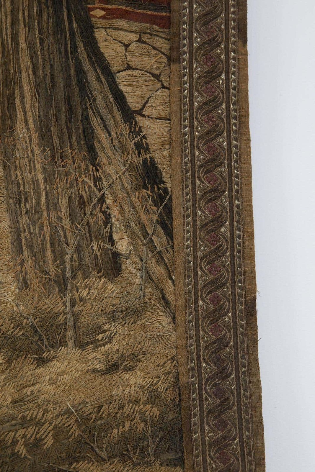 Japanese Antique Silk And Cotton Tapestry photo buy
