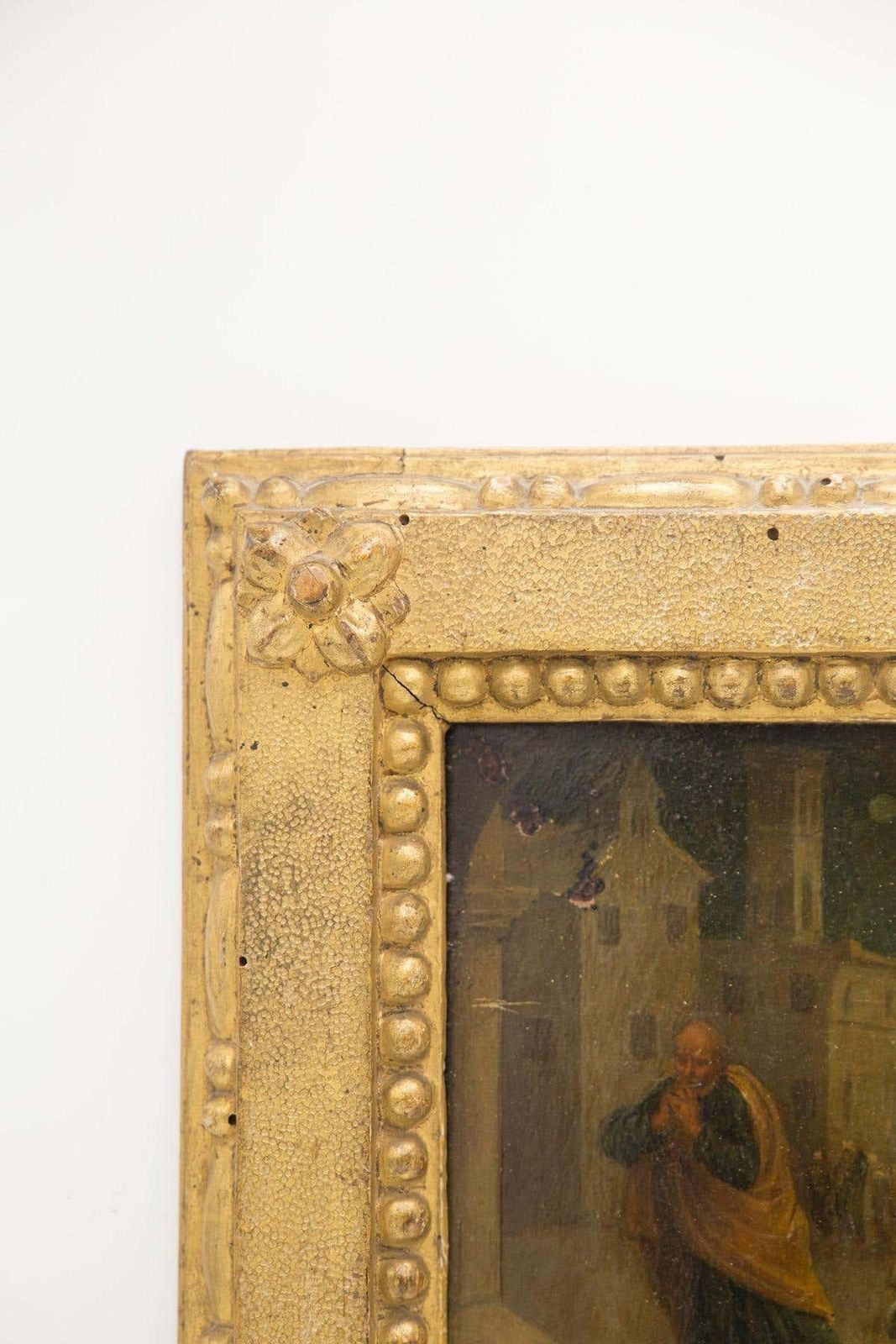 Caravaggesque Oil On Copper "Flagellation Of Christ" Baroque Sicilian, 17th Cent photo furniture
