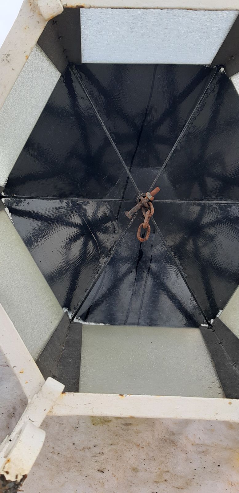 photo vinterior Wrought Iron Suspension 1900 Granite Glass