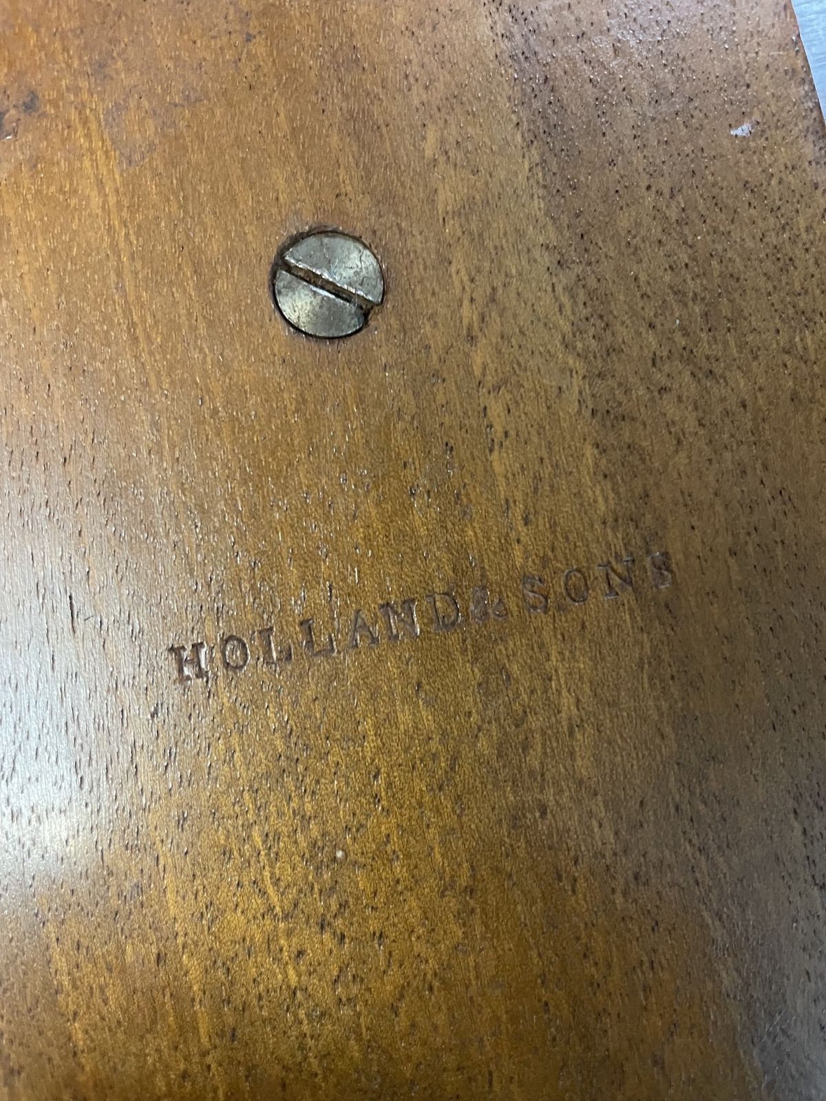 19th Century Walnut Wine / Occasional Table Stamped Holland & Son photo vintage