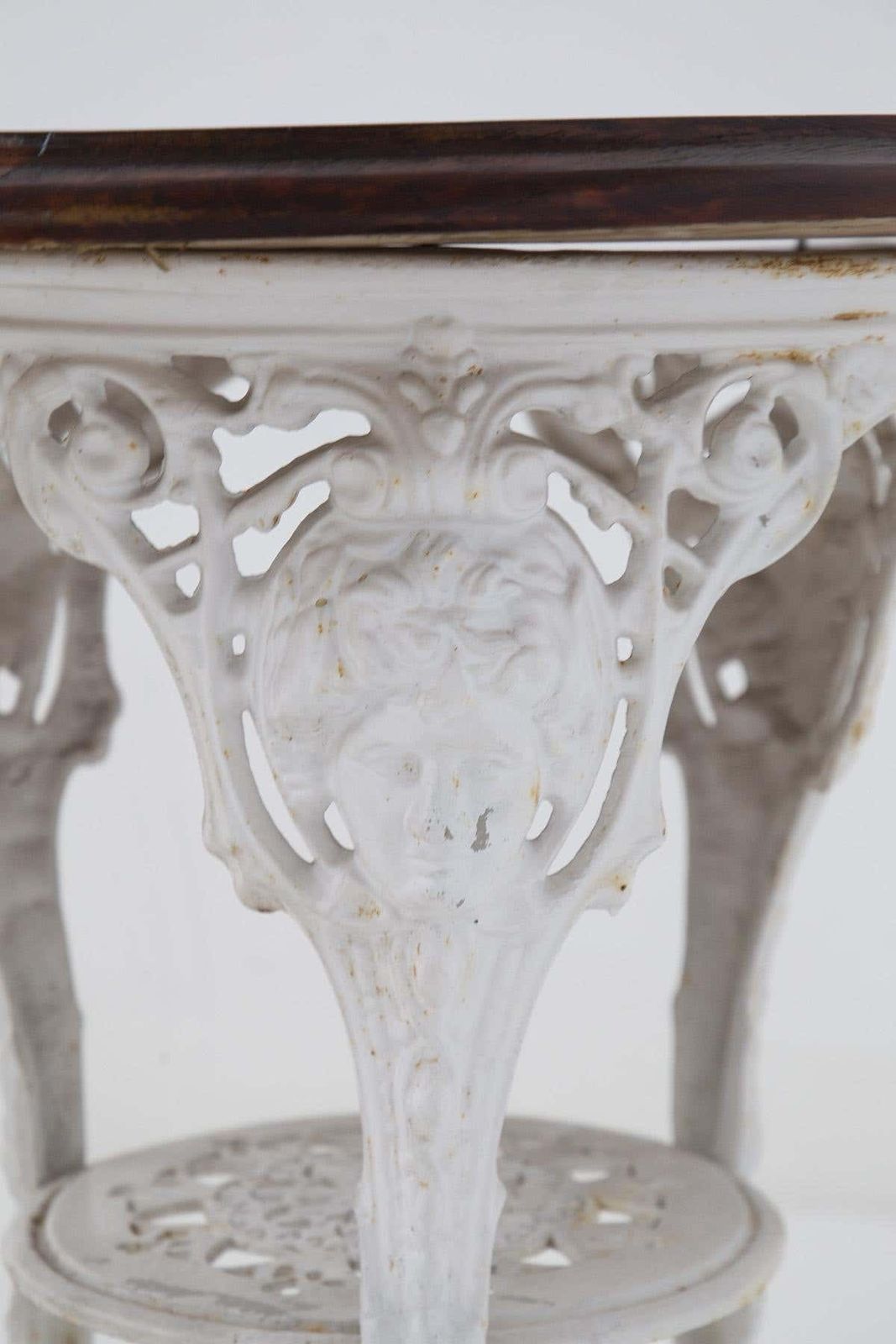 English Cast Iron And Wooden Table photo for sale