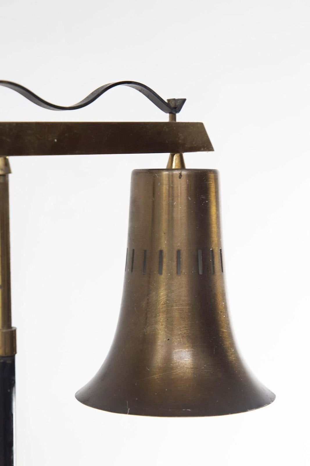 Italian Vintage Table Lamp In Brass And Marble photo for sale
