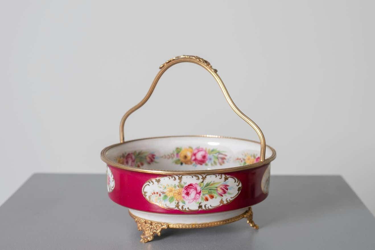 Vintage Hand Painted Ceramic Centrepiece photo furniture