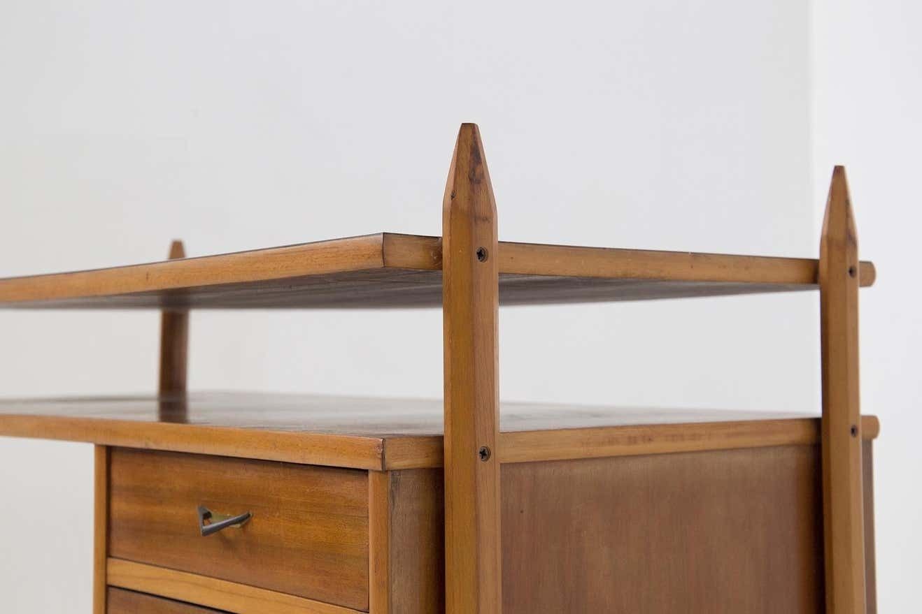 photo furniture Mid Century Italian Desk In Wood And Laminate