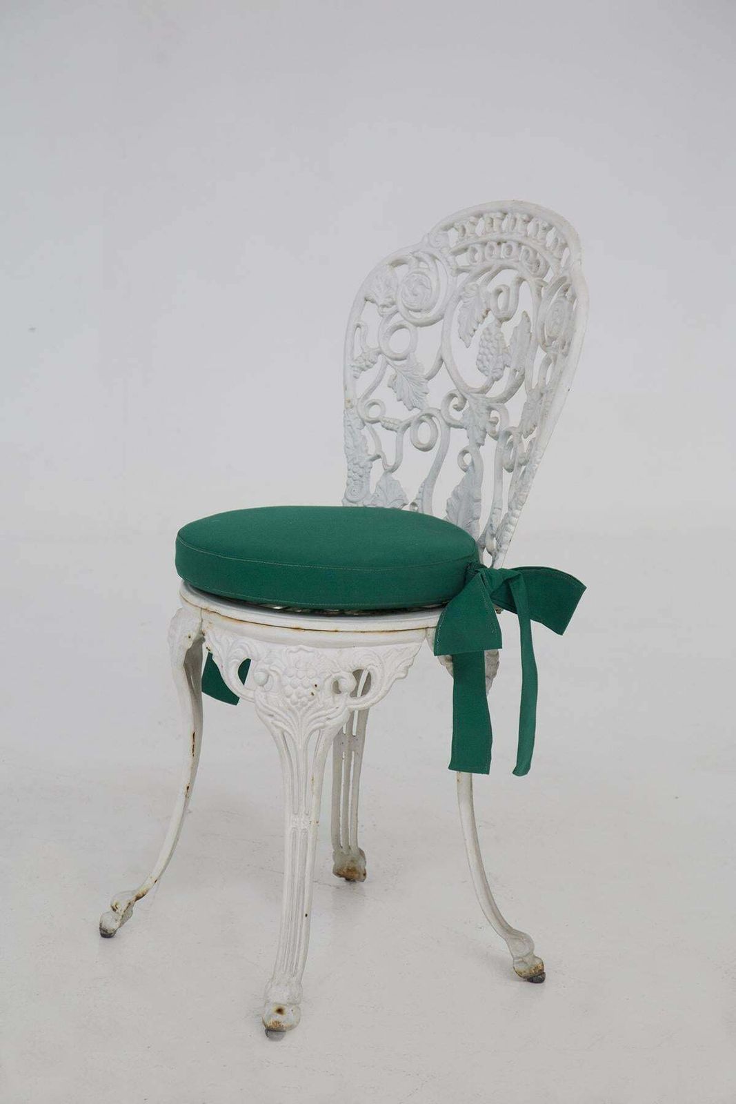 Victorian English Cast Iron Chairs And Original Fabric photo buy