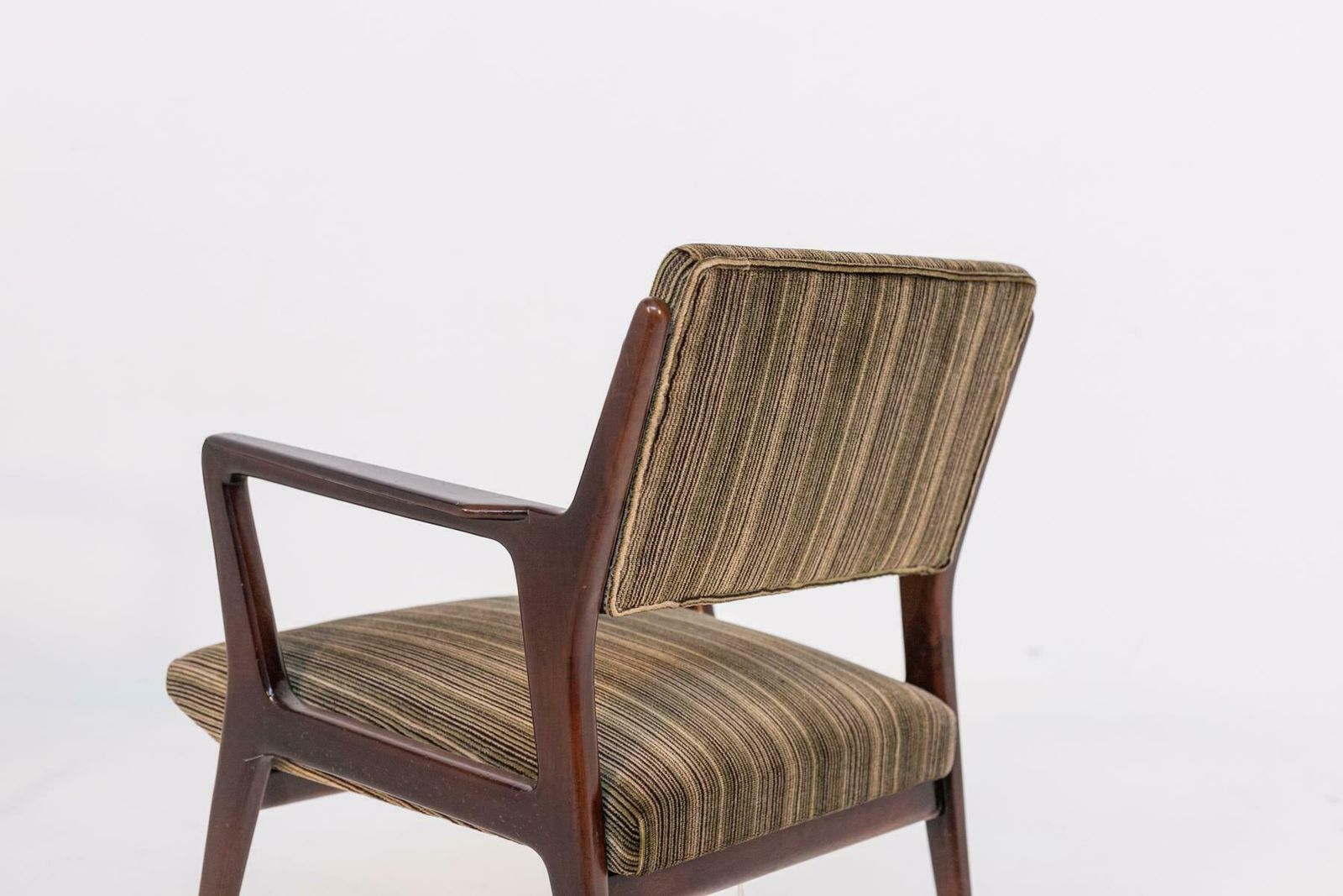 Italian Armchair Pair Attributed To Gio Ponti In Original Velvet photo for sale