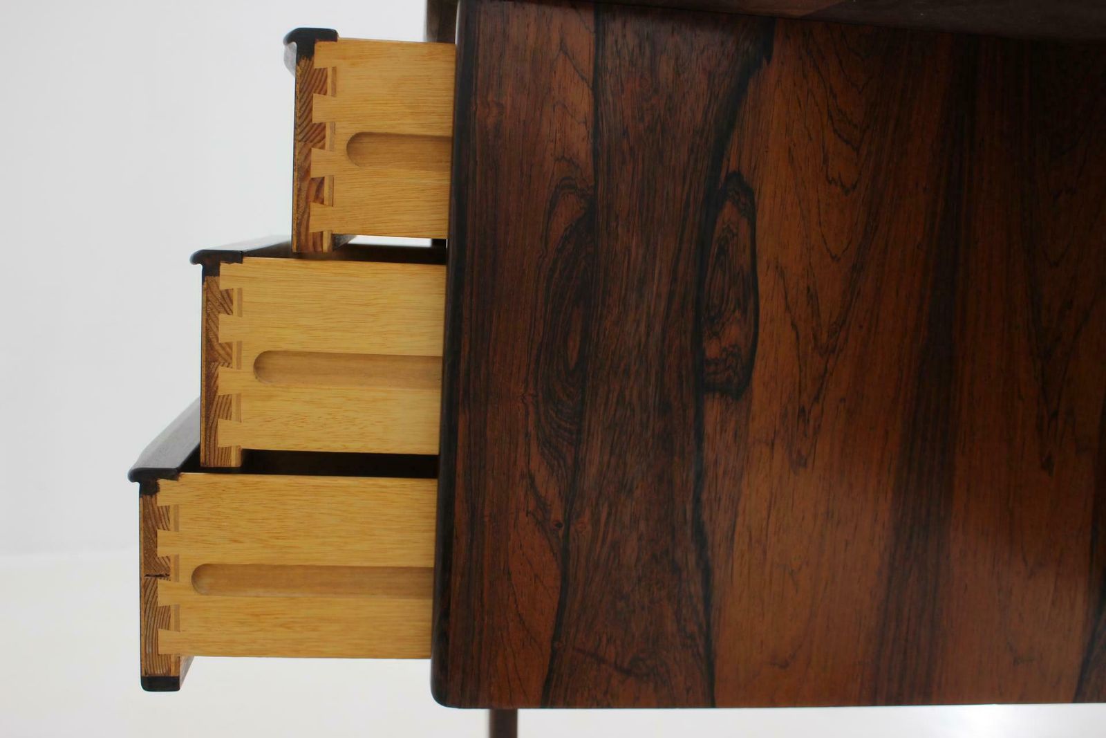 photo buy 1960s Peter Løvig Nielsen 'Boomerang' Desk In Rosewood Hedensted Møbelfabrik,