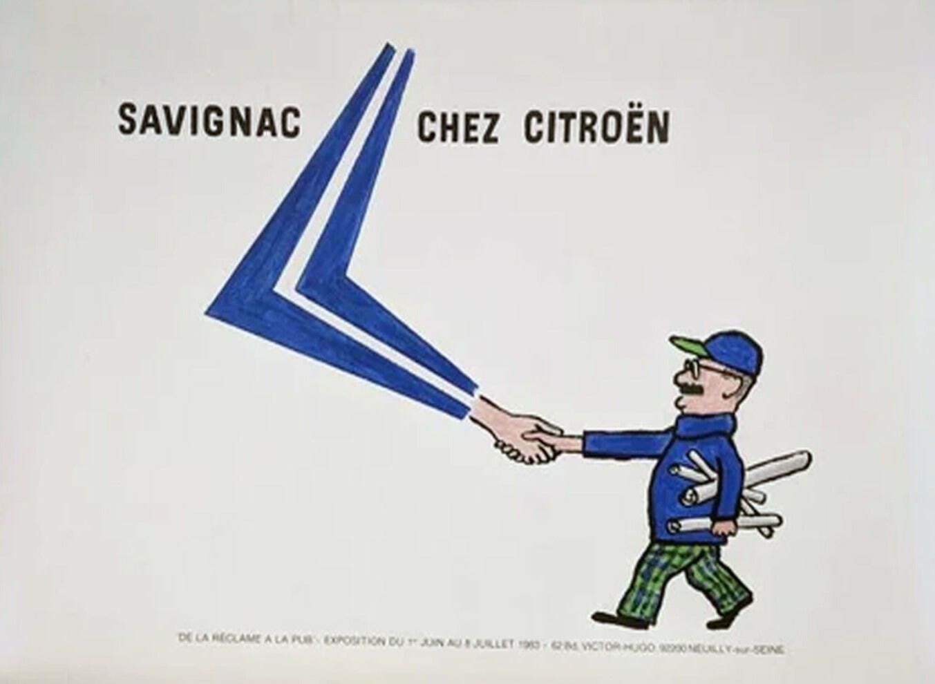 Savignac Chez Citroen Original Vintage Poster