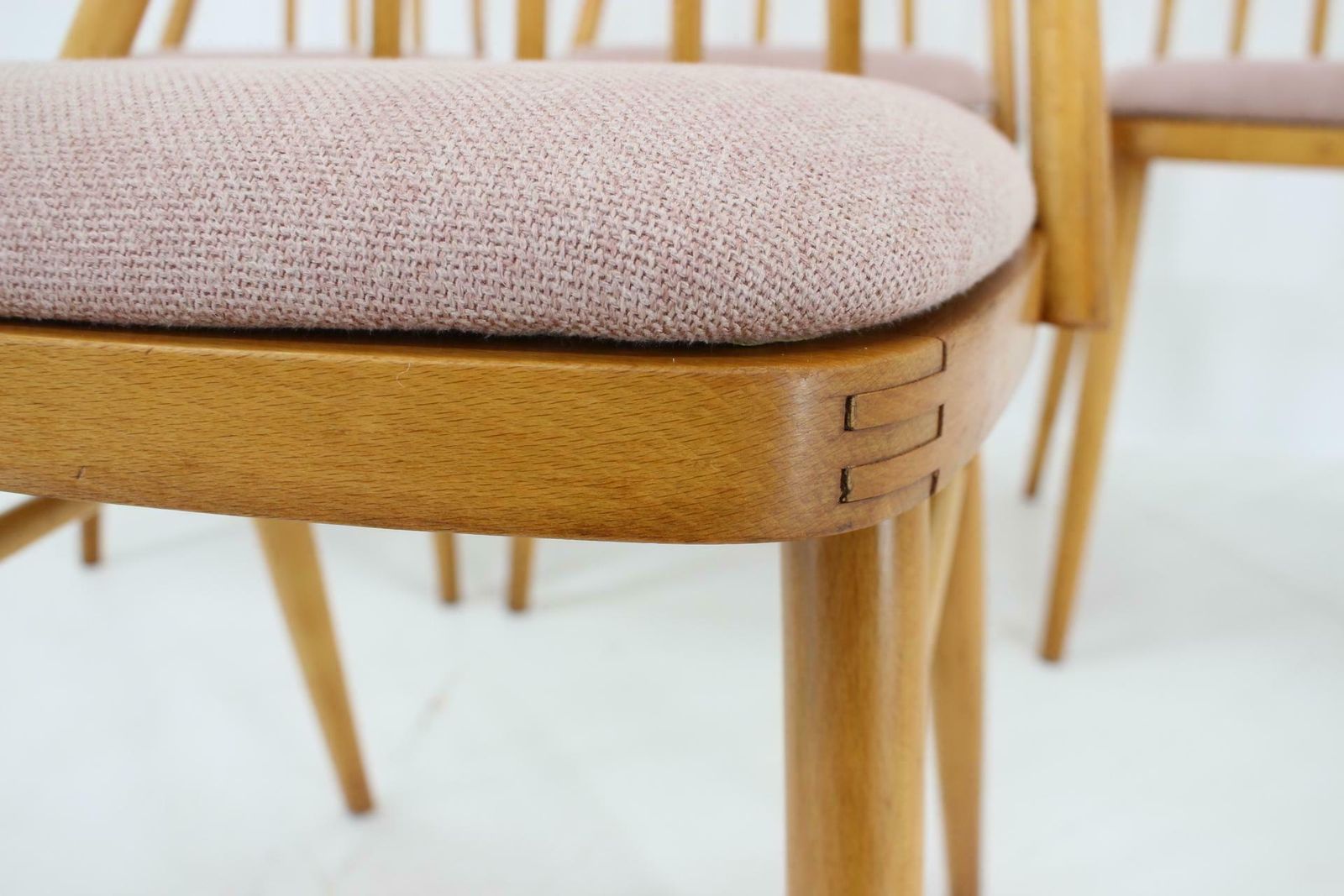photo buy 1970s Antonin Suman Beech Dining Chairs, Set Of 4