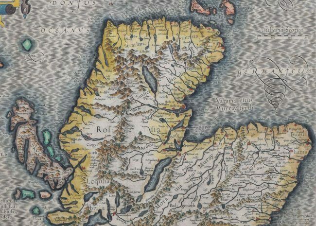 Gerardus Mercator (1512 – 1594) Map Of The North Of Scotland (1683) photo Art