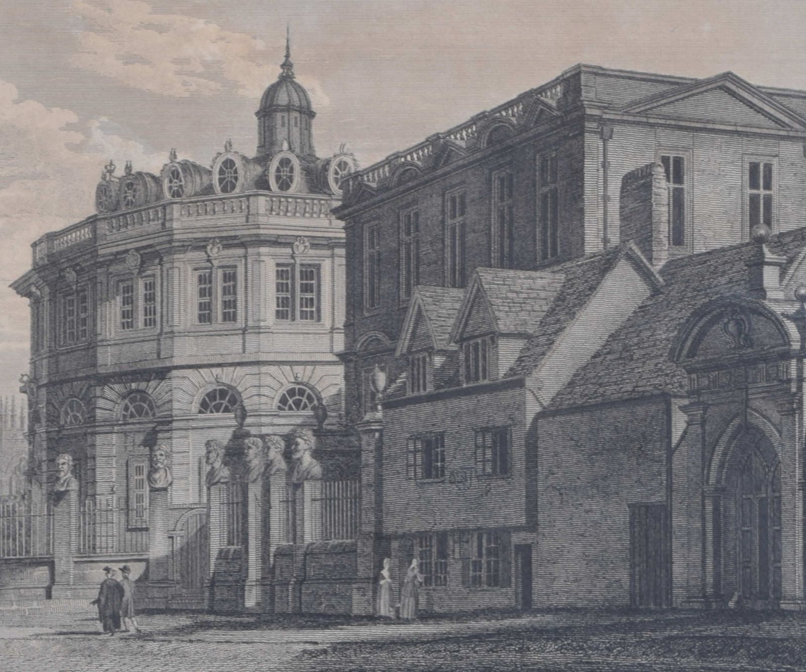James Basire II (1769 – 1822) After Edward Dayes (1763 – 1804) A View Of The Theatre, Printing House, & C. (1800) photo furniture