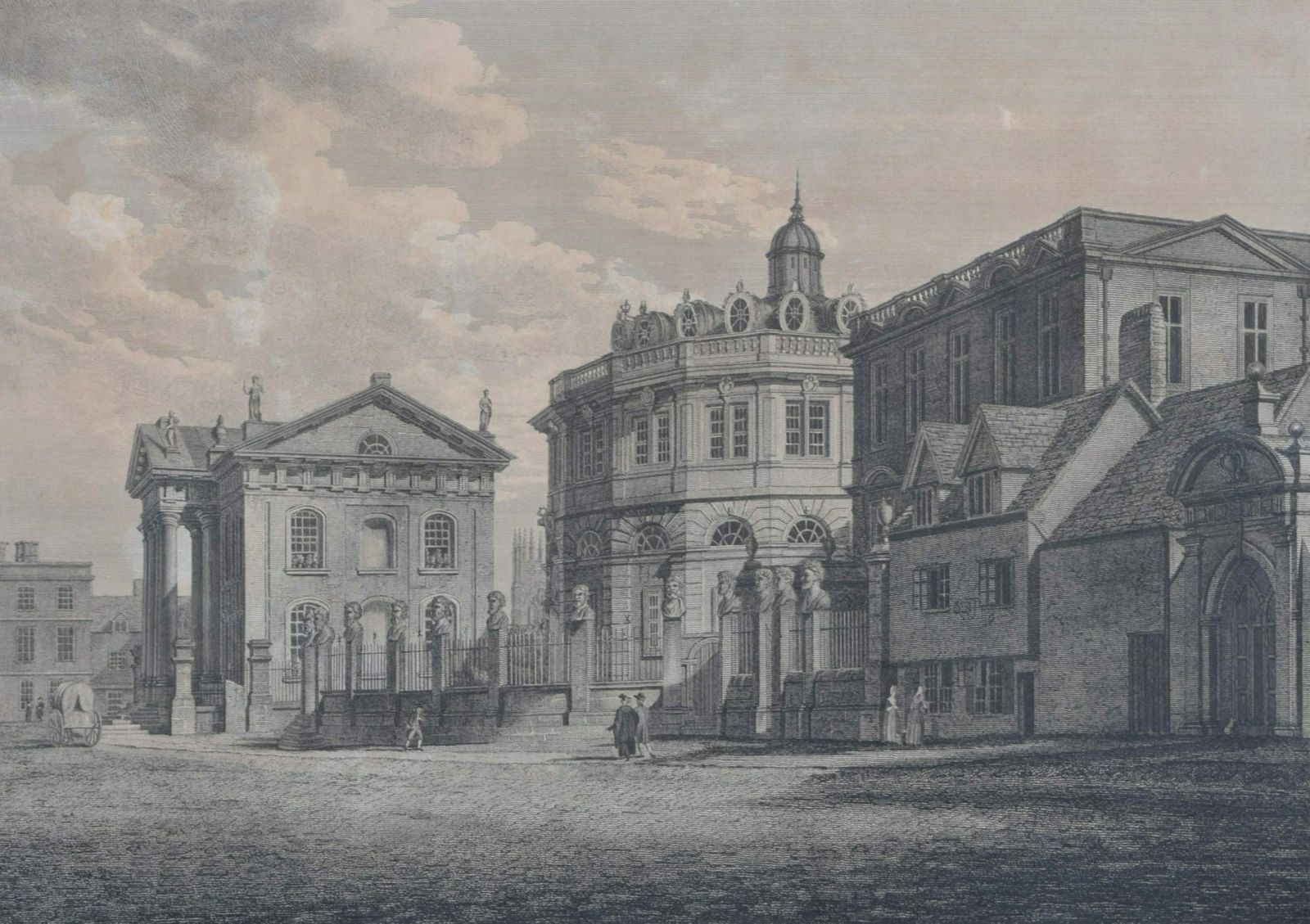 James Basire II (1769 – 1822) After Edward Dayes (1763 – 1804) A View Of The Theatre, Printing House, & C. (1800) photo 375.0