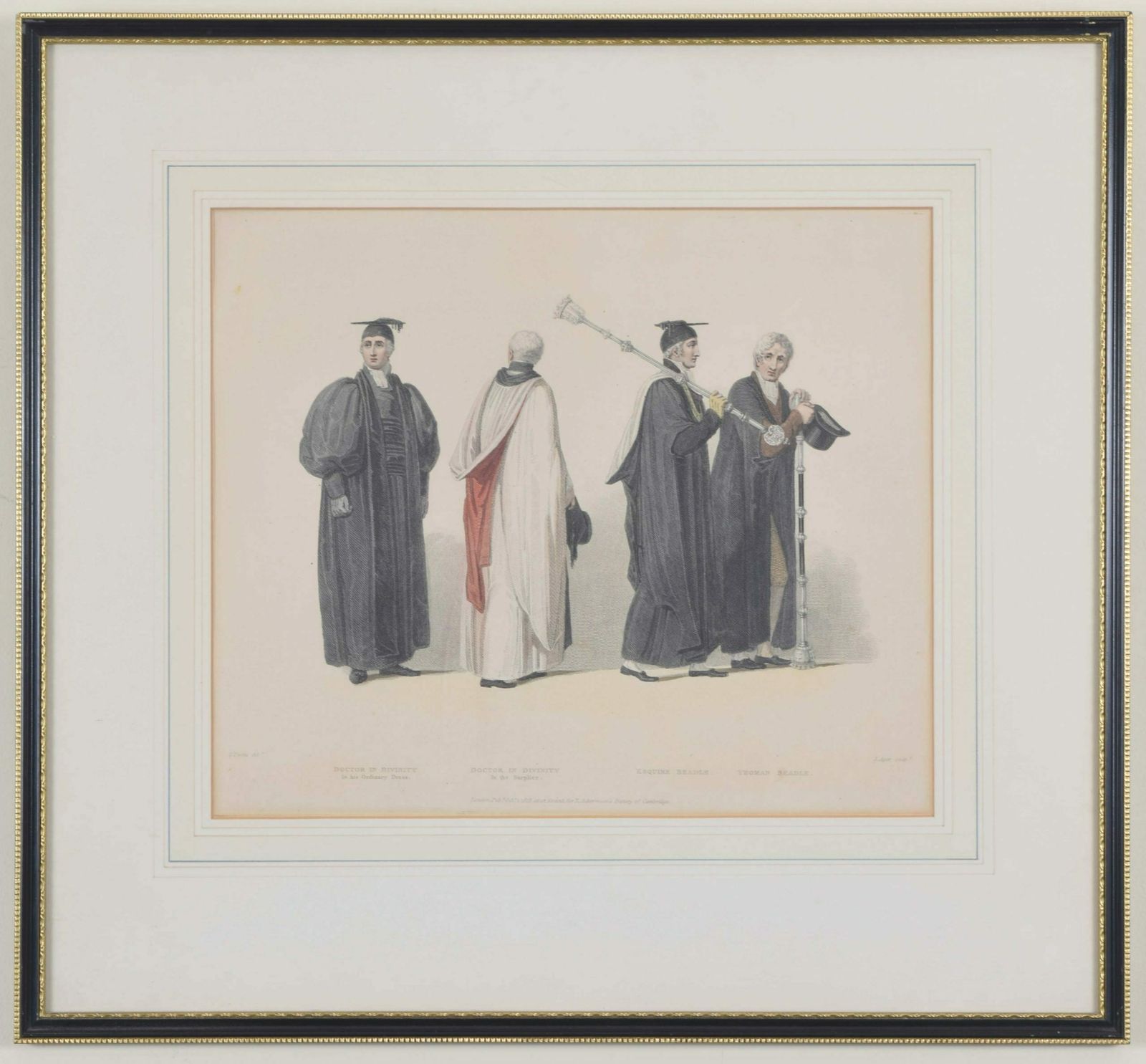 John Samuel Agar (1773 – 1858) After John Uwins (1782 – 1857) Doctors In Divinity, Esquire Beadle And Yeoman Beadle (1815) photo Art