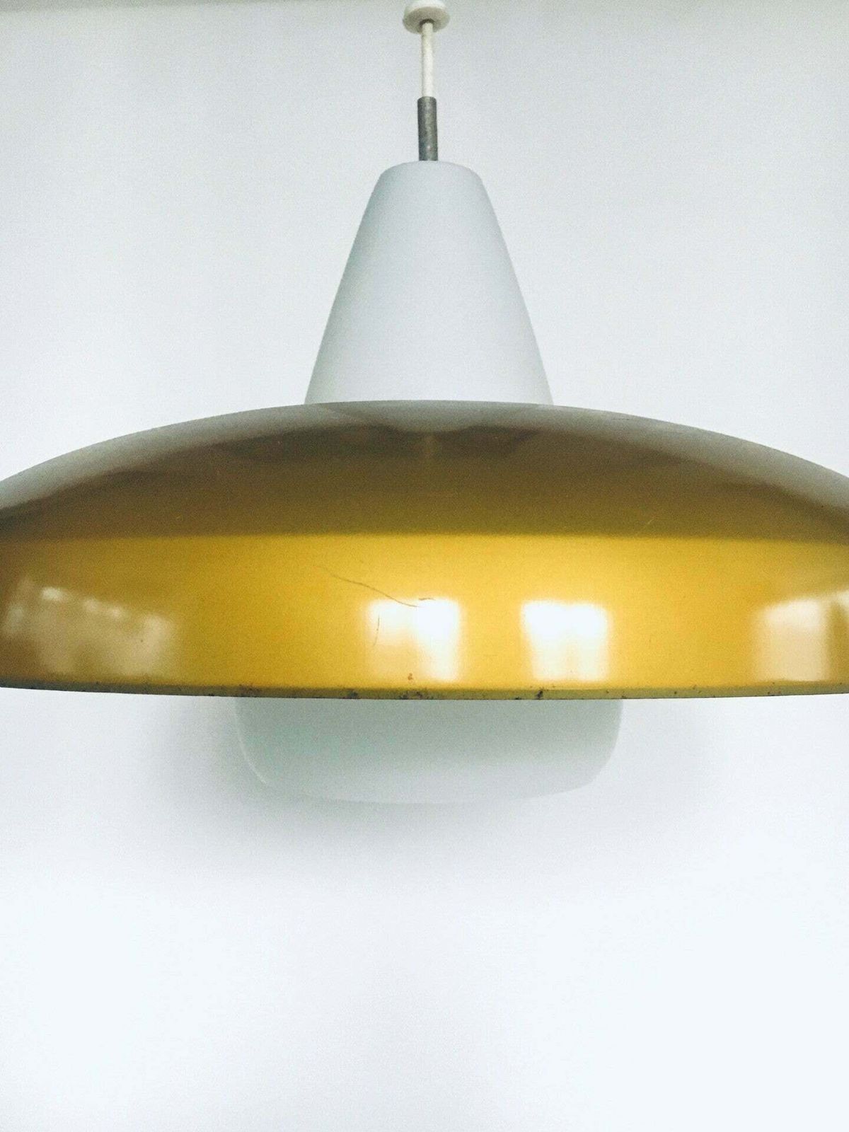 photo for sale Mid Century Modern Hanglamp, Nederlands Design Door Philips, Ca. Jaren 1950
