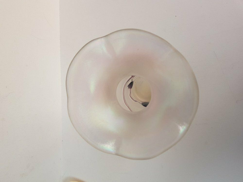 Hand Blown Glass Vase With Thread Cover By Freiherr Poschinger, 1960s photo furniture
