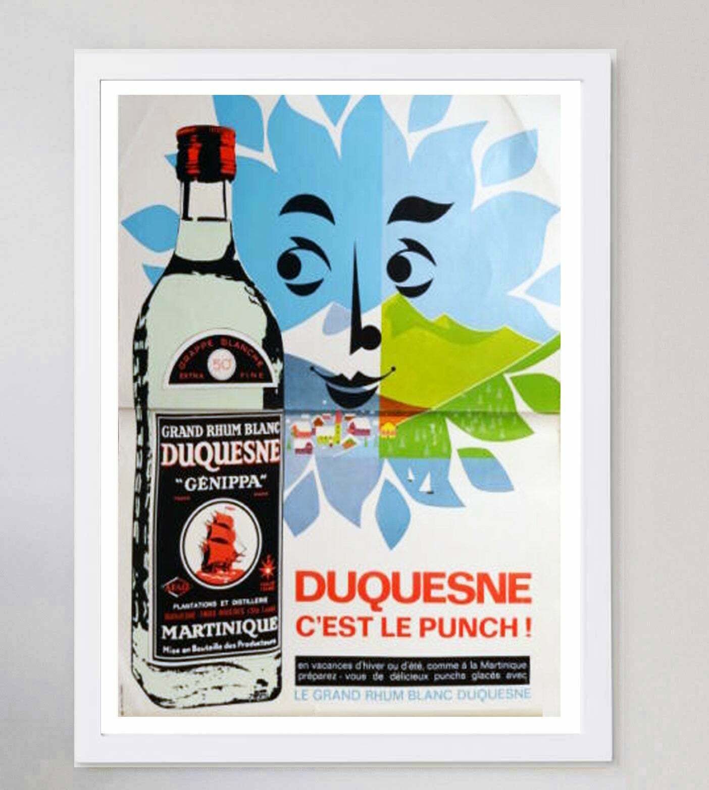 Duquesne Rum Original Vintage Poster photo for sale
