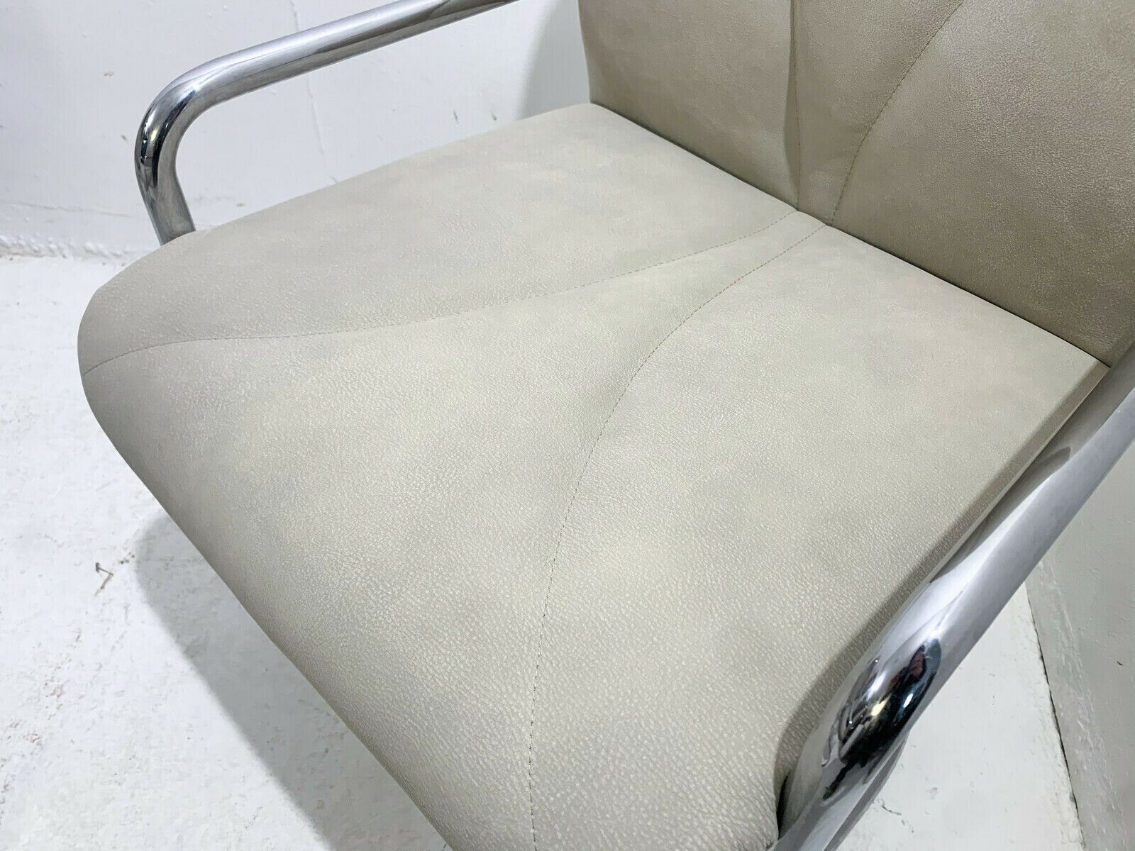 Set Of 4 Mid Century Tubular Armchairs By Guido Faleschini photo vintage