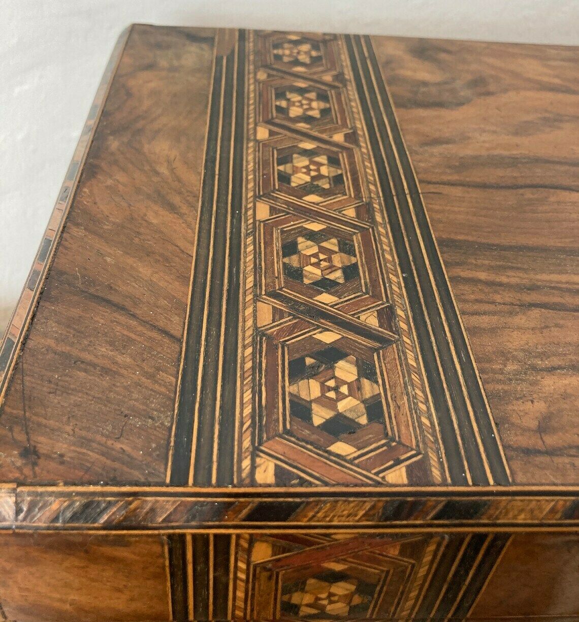 Beautiful Antique Victorian 19th Century 1800’s Writing Slope Chest Box Marquetry Walnut Stunning photo buy
