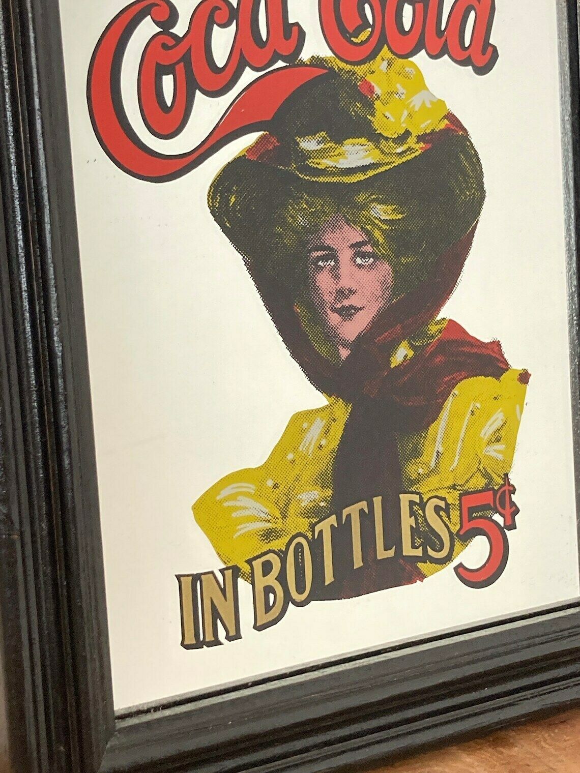 Vintage Coca Cola Mirror Soft Drink Advertising Collectibles Americana photo vintage