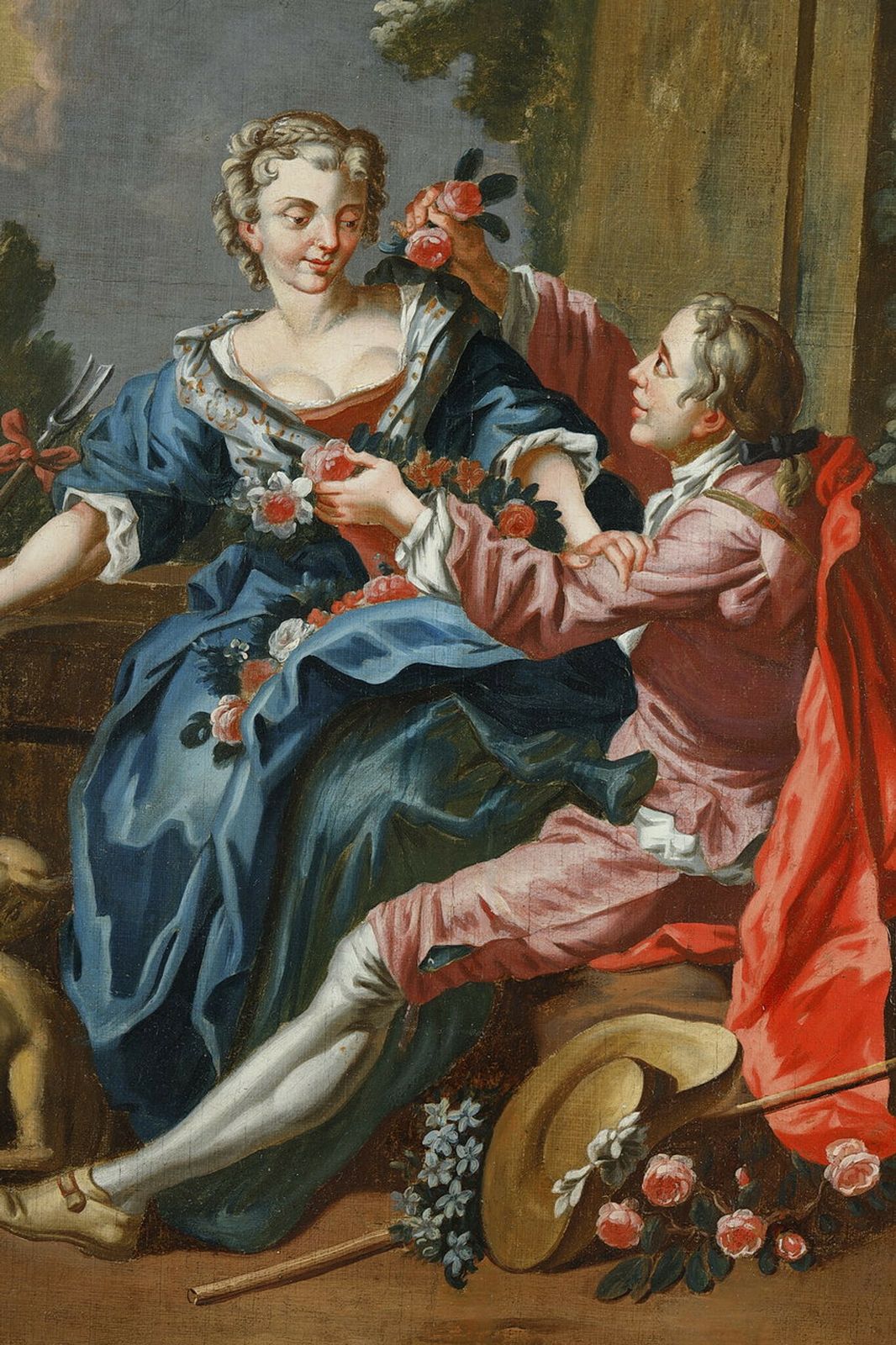 "The Gallant Pastor" After François Boucher, 19th Century photo Art