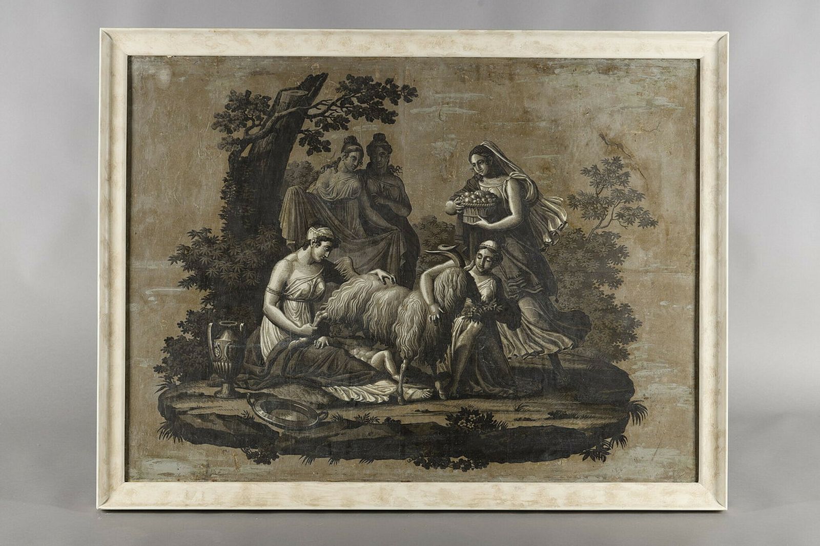 Wallpaper "Zeus Fed By The Goat Amalthée", Empire Period photo 1677.0