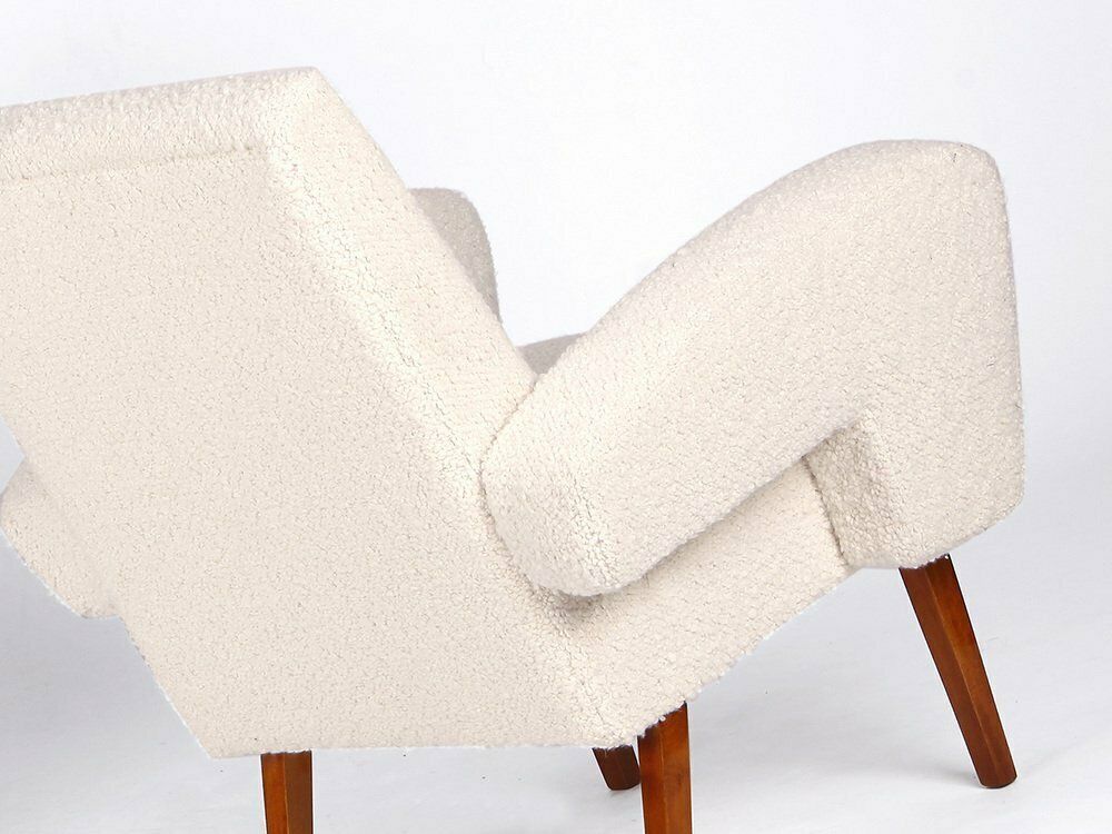 Mid Century Boucle Armile Chair, 1960s From Jitona photo furniture