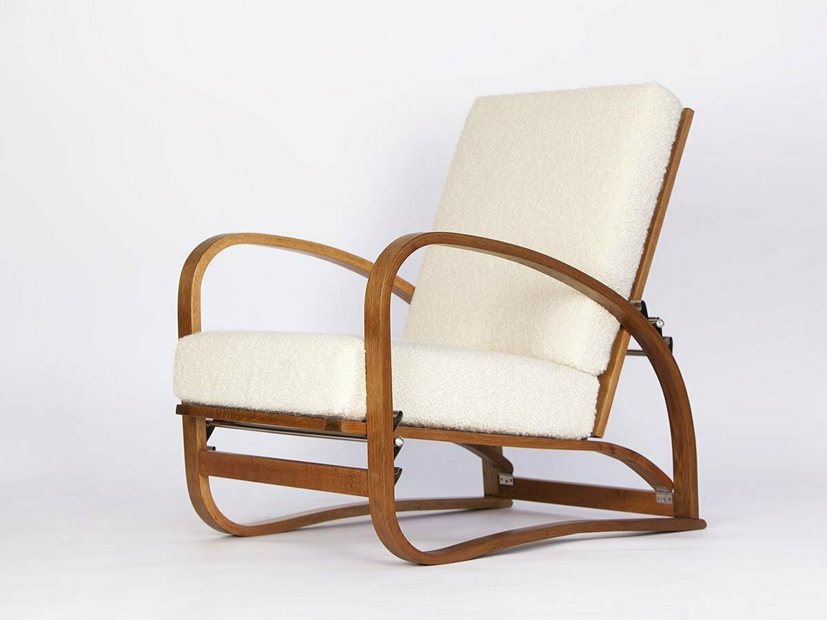 Art Deco Model H 70 Armchair By Jindřich Halabala For Up Plants, 1930s