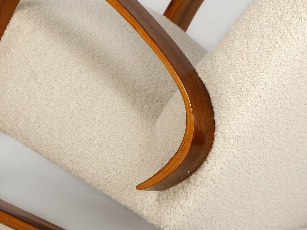 Cantilever Boucle Lounge Chair By Miroslav Navrátil For Up Závody, 1950s photo furniture