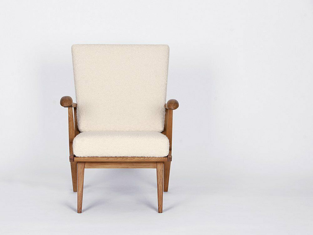 photo for sale Mid Century Boucle Armile Chair, 1960s
