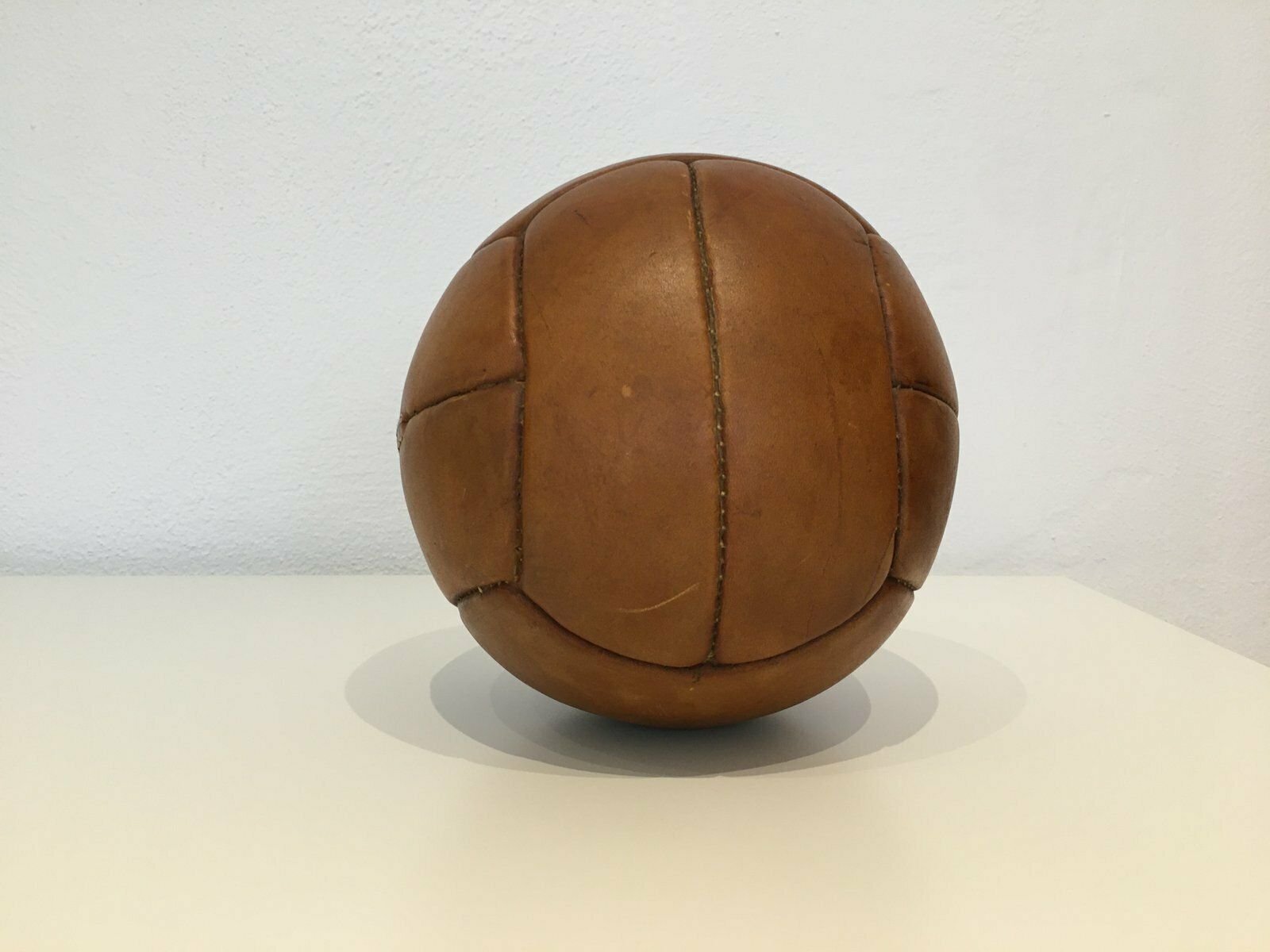 Vintage Leather 1kg Medicine Ball photo for sale