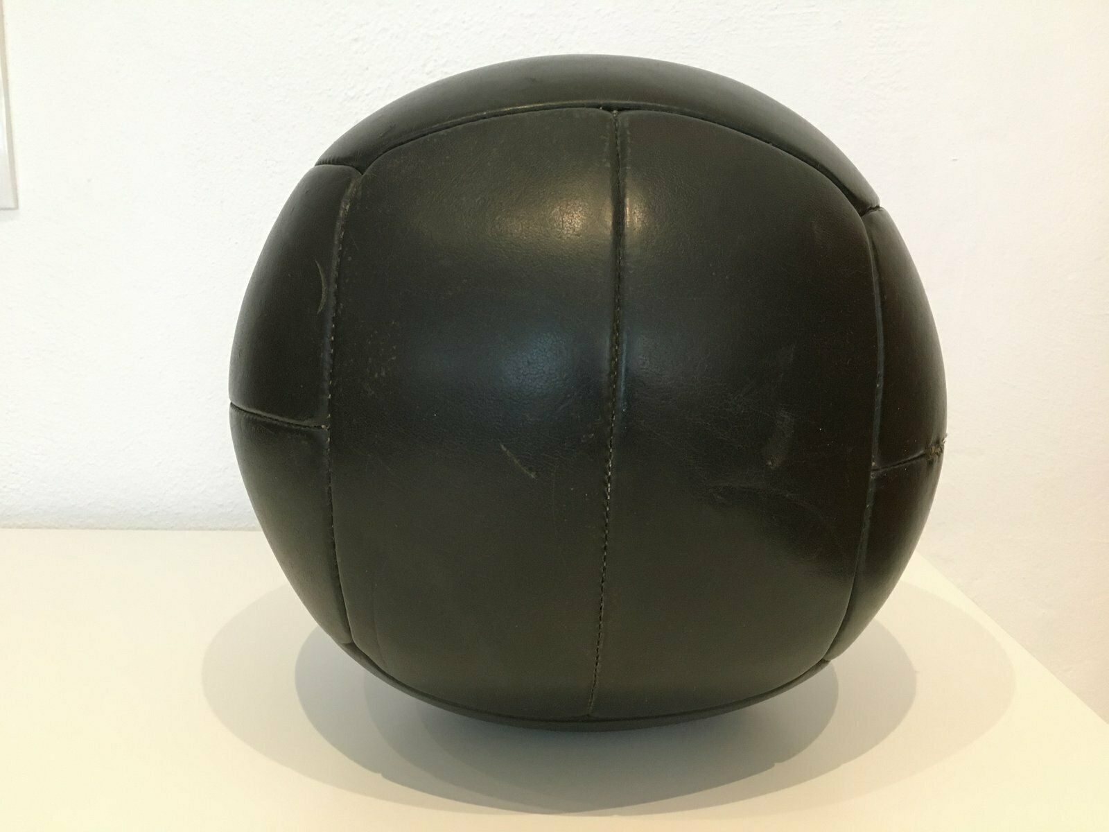 Vintage 4kg Leather Medicine Ball, 1930s photo buy