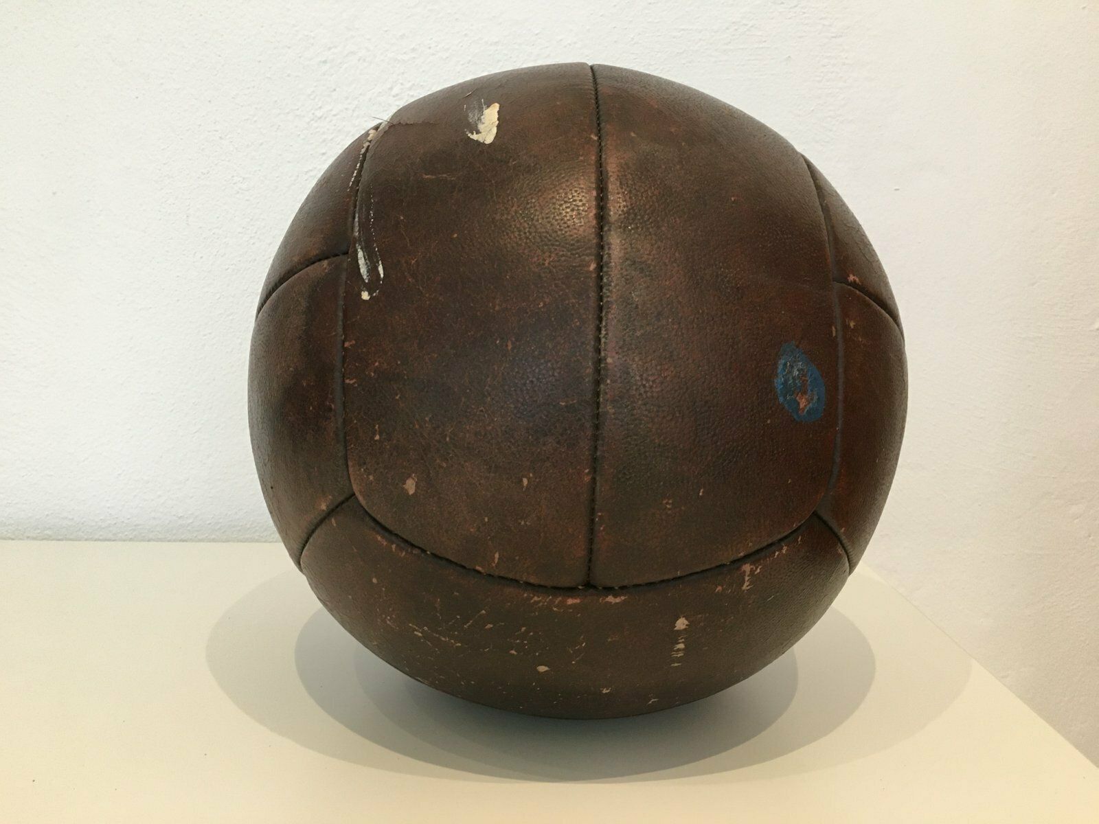 Vintage 4kg Leather Medicine Ball, 1930s photo buy