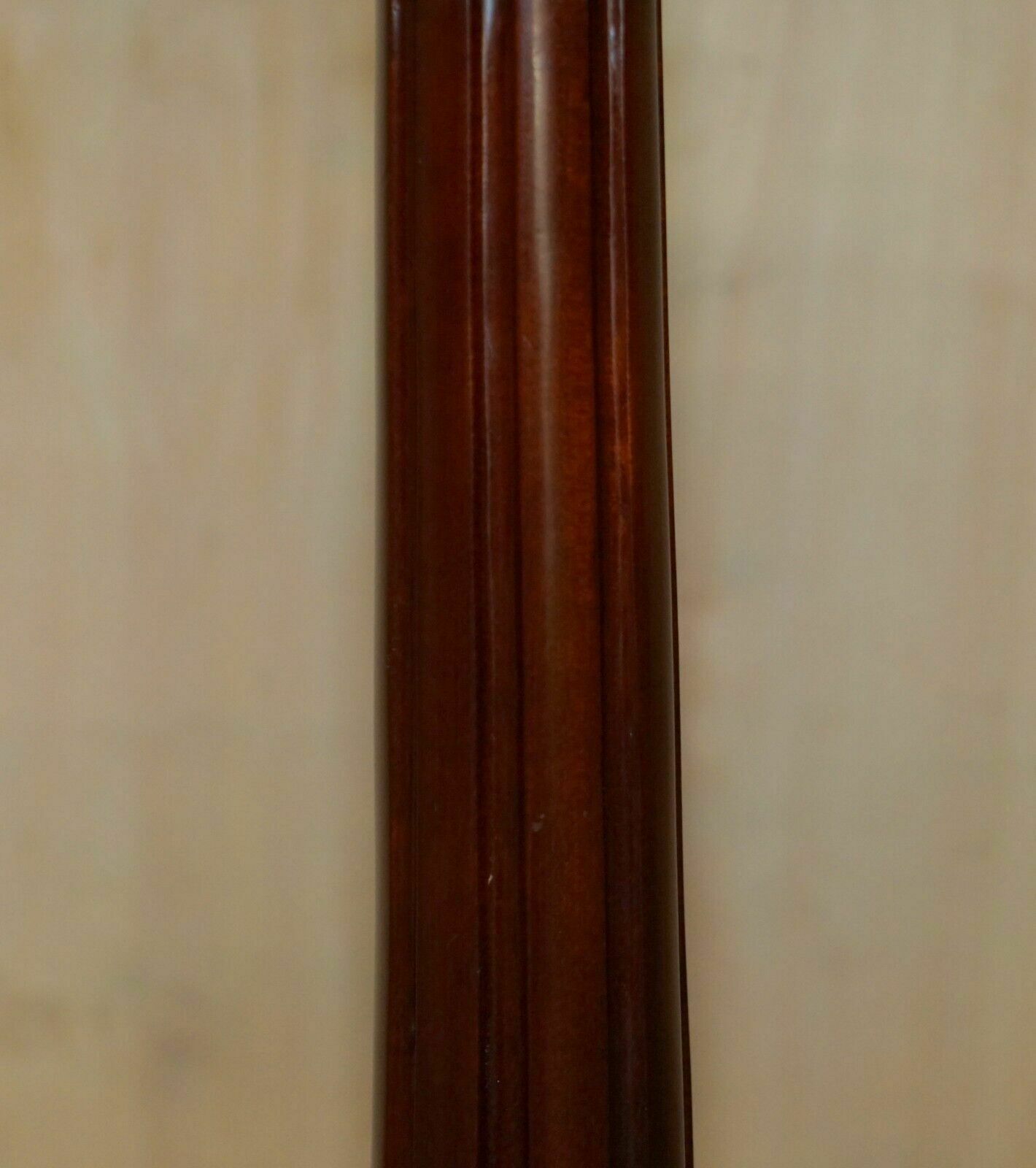 Pair Of Antique Thomas Chippendale Hand Carved Jardiniere Plant Stands Pedestals photo vintage