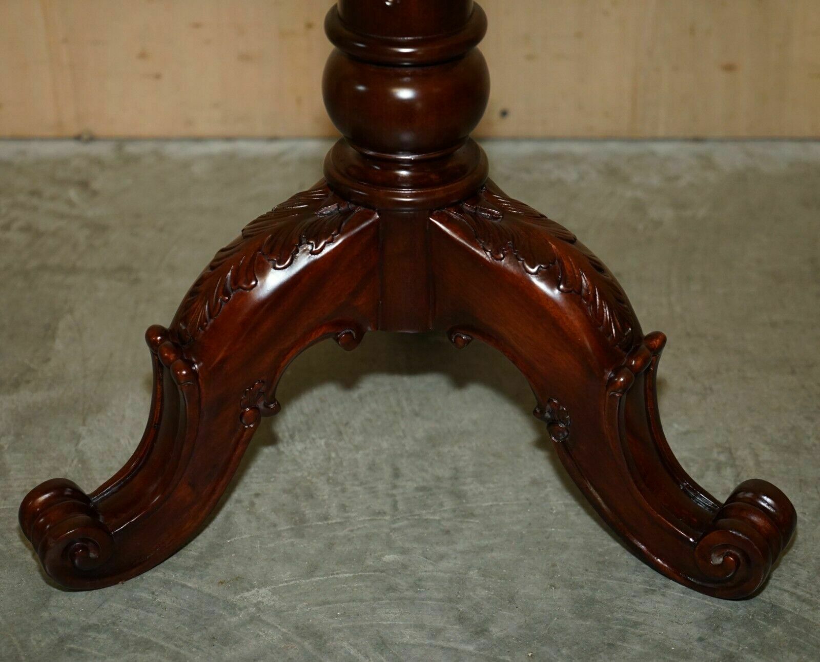 photo for sale Pair Of Antique Thomas Chippendale Hand Carved Jardiniere Plant Stands Pedestals