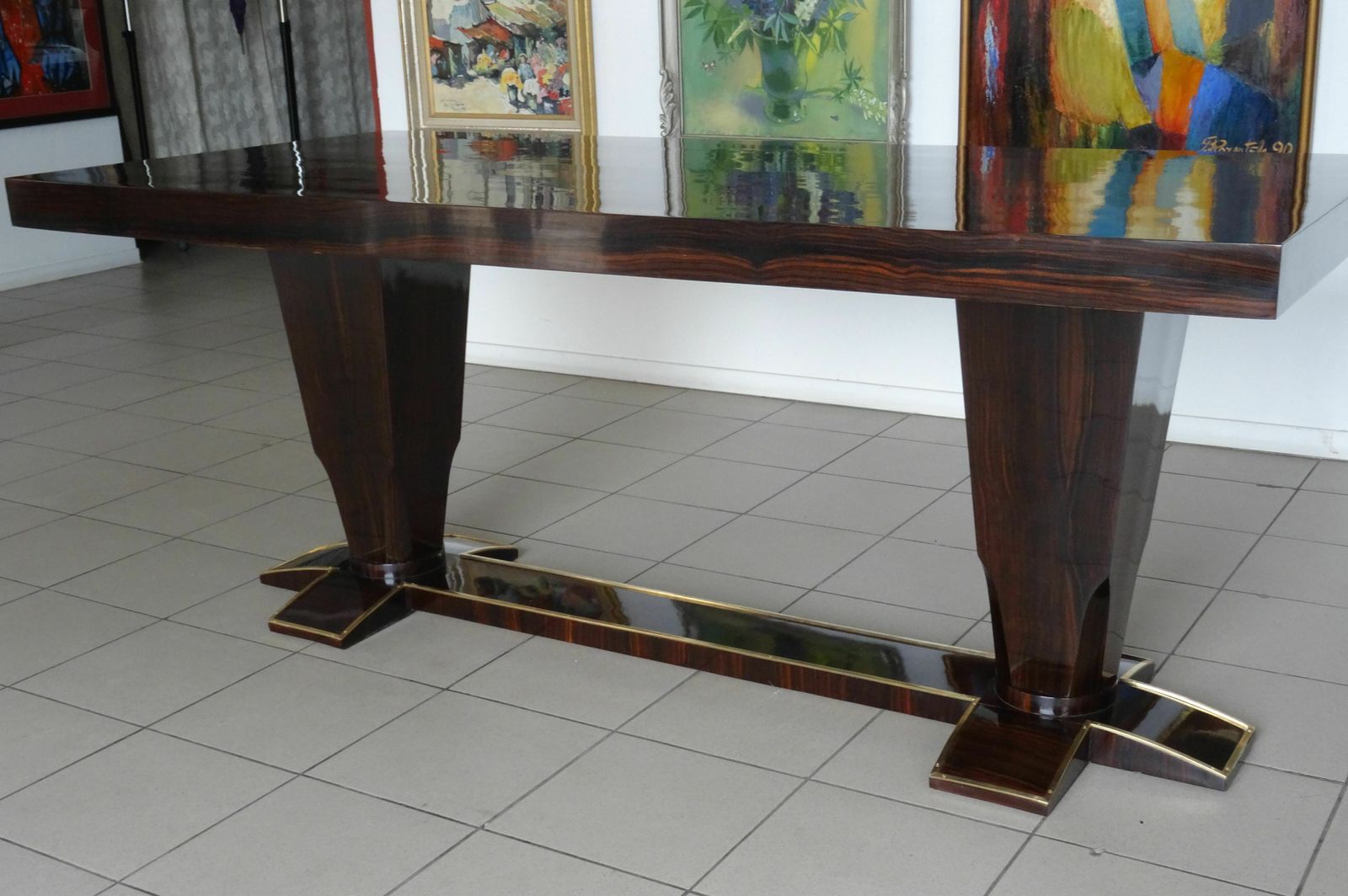 Table  France, 1930/40 Years, Makassar, 74,5x180x85 Cm photo for sale