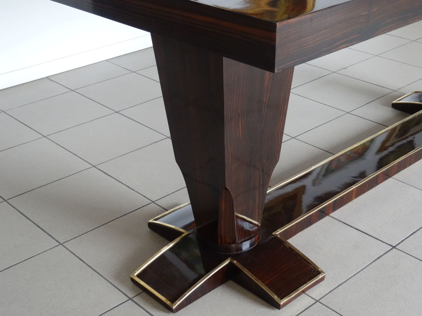 Table  France, 1930/40 Years, Makassar, 74,5x180x85 Cm photo vintage