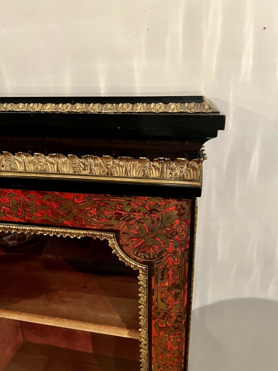 Fine Quality Victorian French Boulle Display Cabinet photo vintage