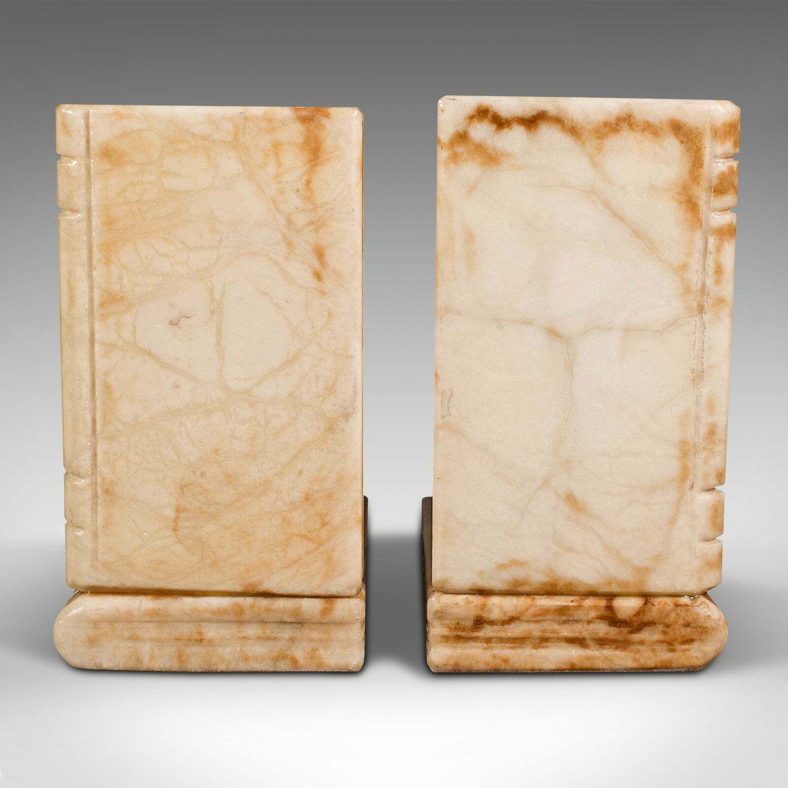 Pair Of Antique Elephant Bookends, African, Milk Onyx, Book Rest, Victorian photo 745.0
