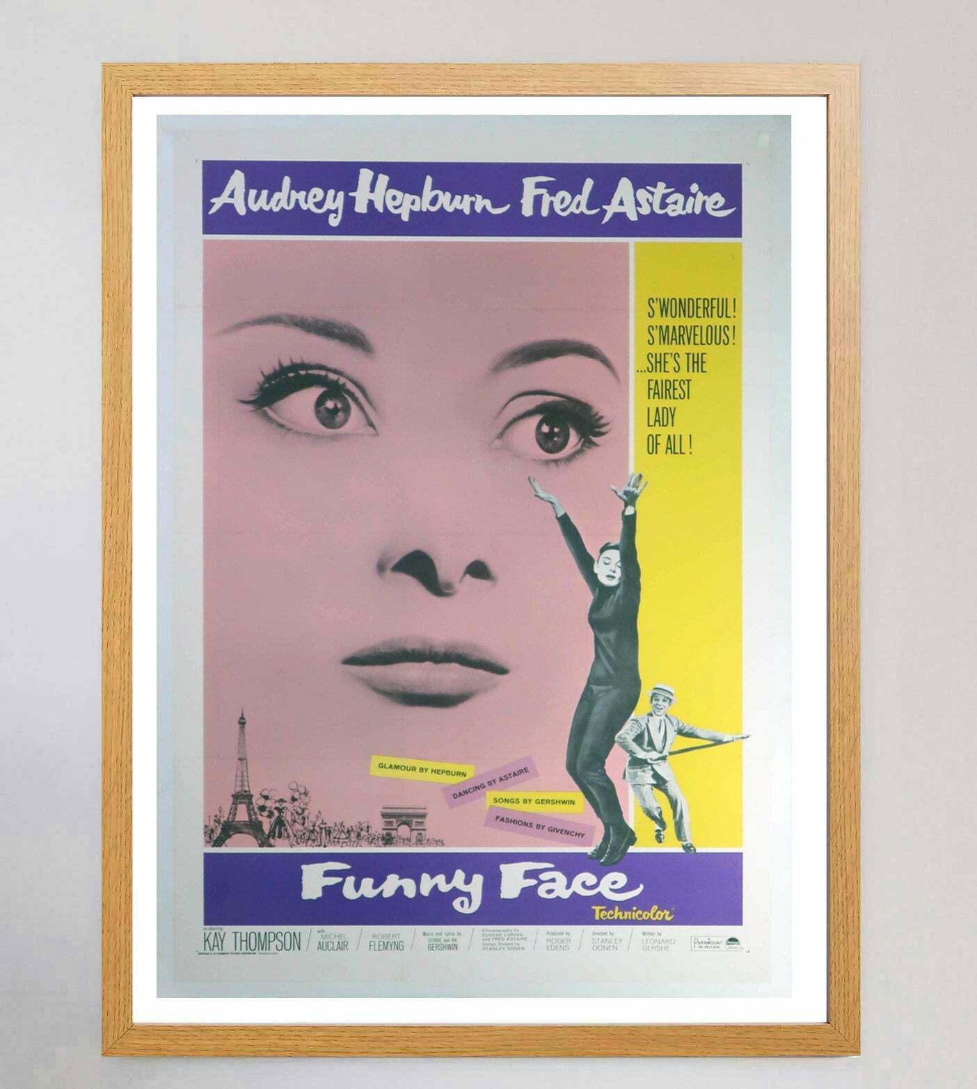 Funny Face Original Vintage Poster photo Art