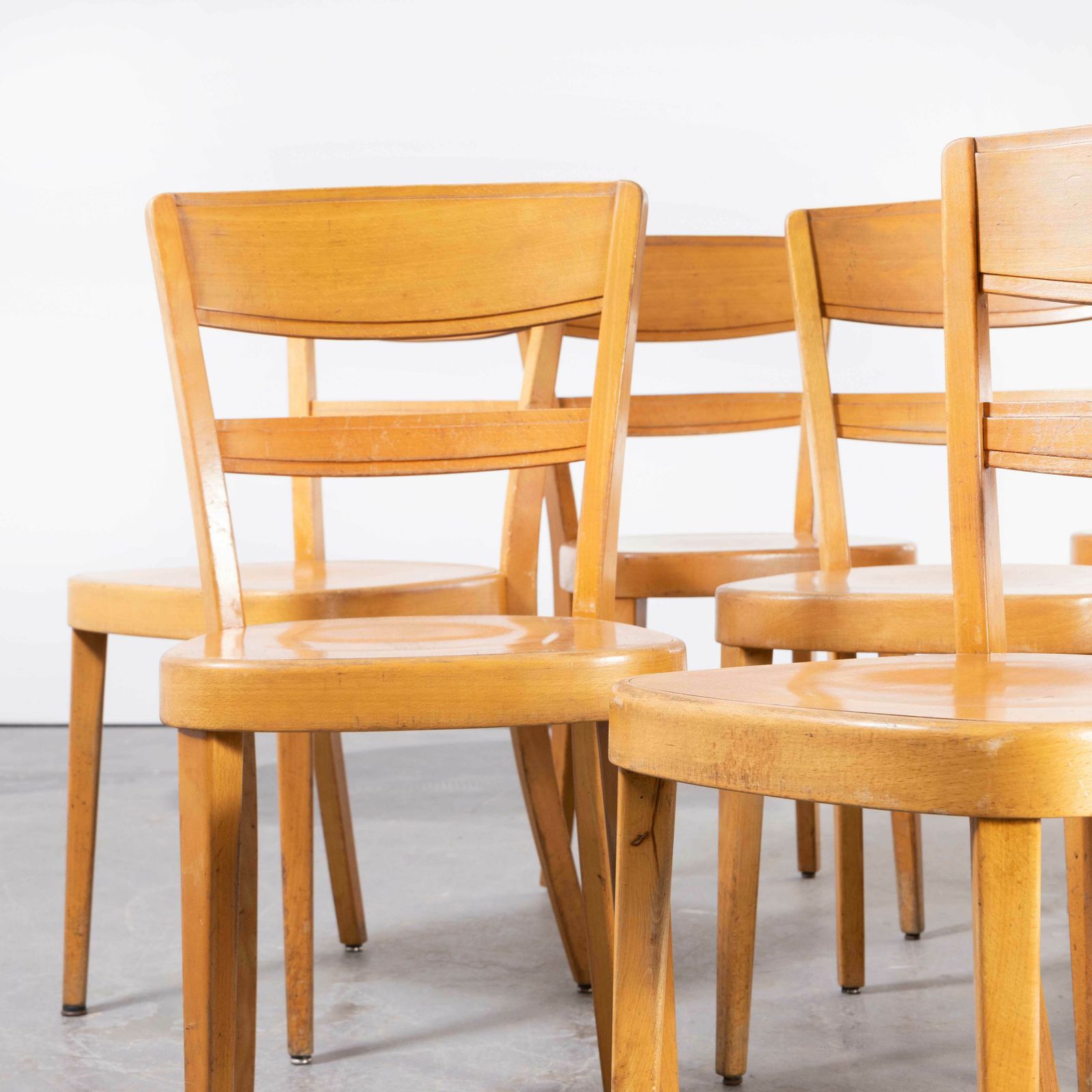1960’s Horgen Glarus Beech Ladder Back Dining Chairs – Set Of Eight photo furniture