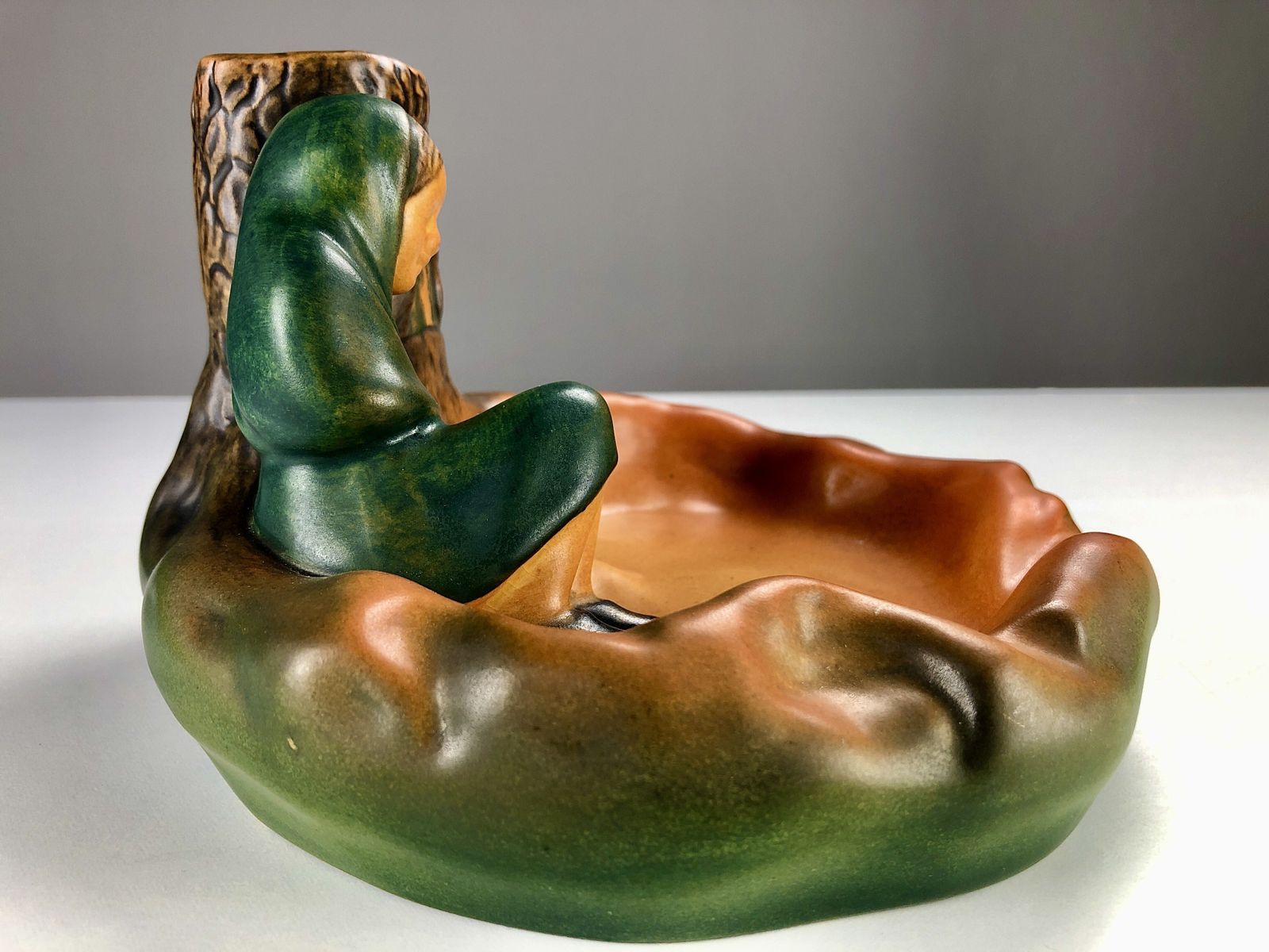 Danish Hand Crafted Art Nouveau Match And Ash Tray By For P. Ipsens Enke 1920's photo Home Decor