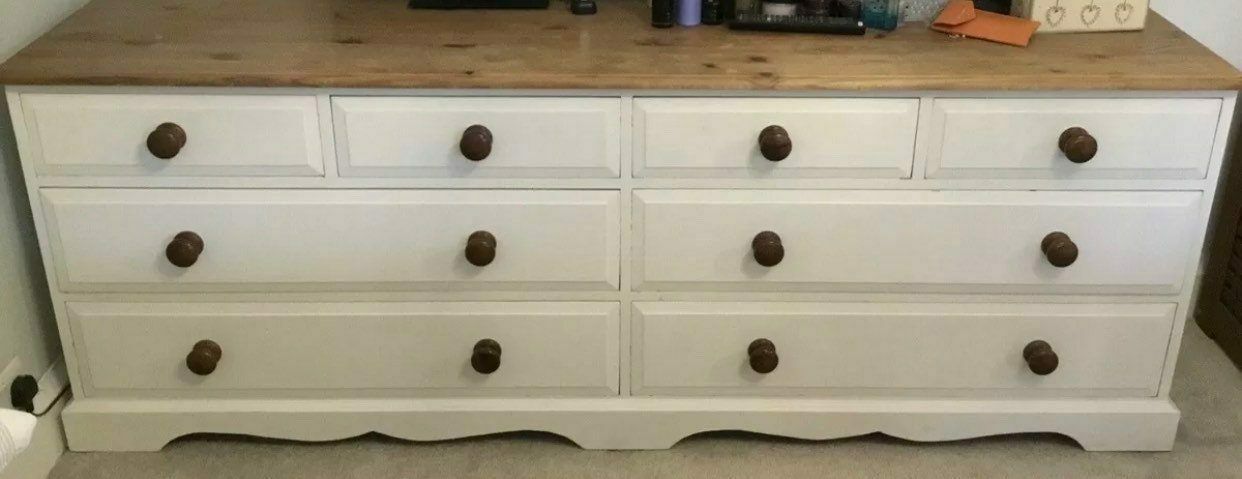 Large Chest Of Drawers Painted Bespoke Stencilled