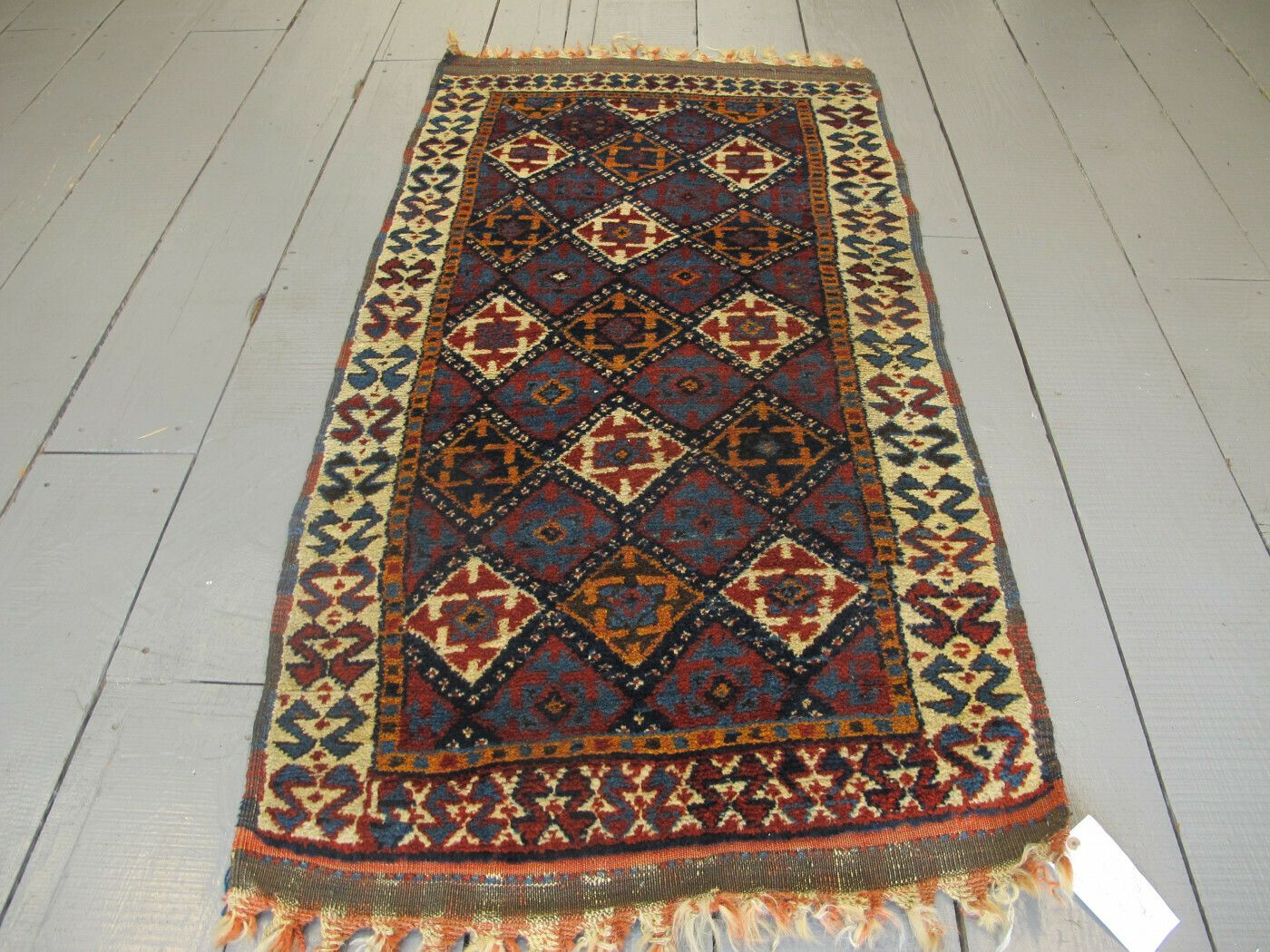 Antique Kurdish Tribal Rug, Circa 1890, 1.87m X 0.97m photo furniture