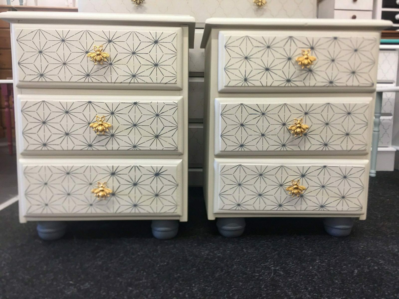 Bespoke Pair Of Bedside Tables