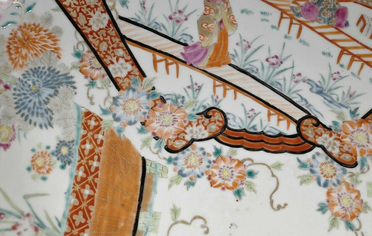 Important Porcelain Dish From Japan, Meiji Era, 19th Century photo Home Decor