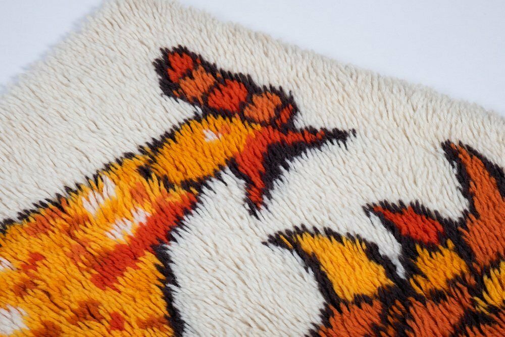High Pile Kids Collection Wall Rya Rug From Ege Rugs, Denmark, 1970s photo for sale