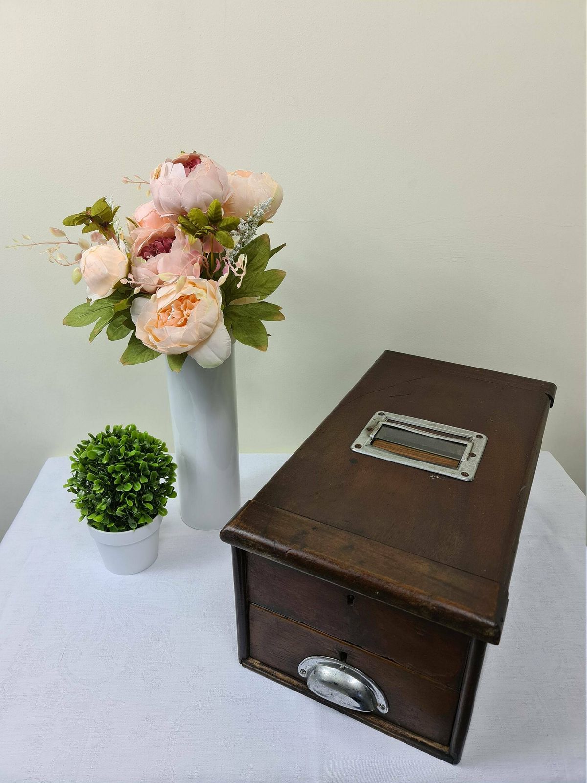 Large Vintage Wooden Cash Till With Working Bell From The 1920s