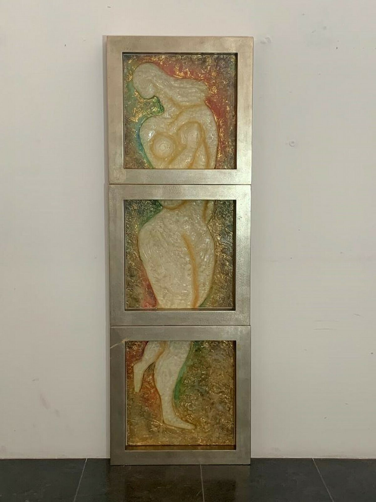 3 Panels In Sculpted Resin By Lam Lee Group, 1990s photo furniture