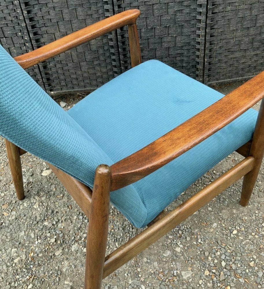 Armchair By Edmund Homa For Gościńska Fabryka Mebli, Poland, 1960s photo vintage